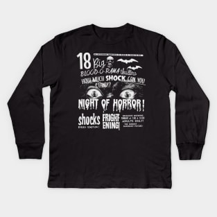 Night of Horror! Kids Long Sleeve T-Shirt